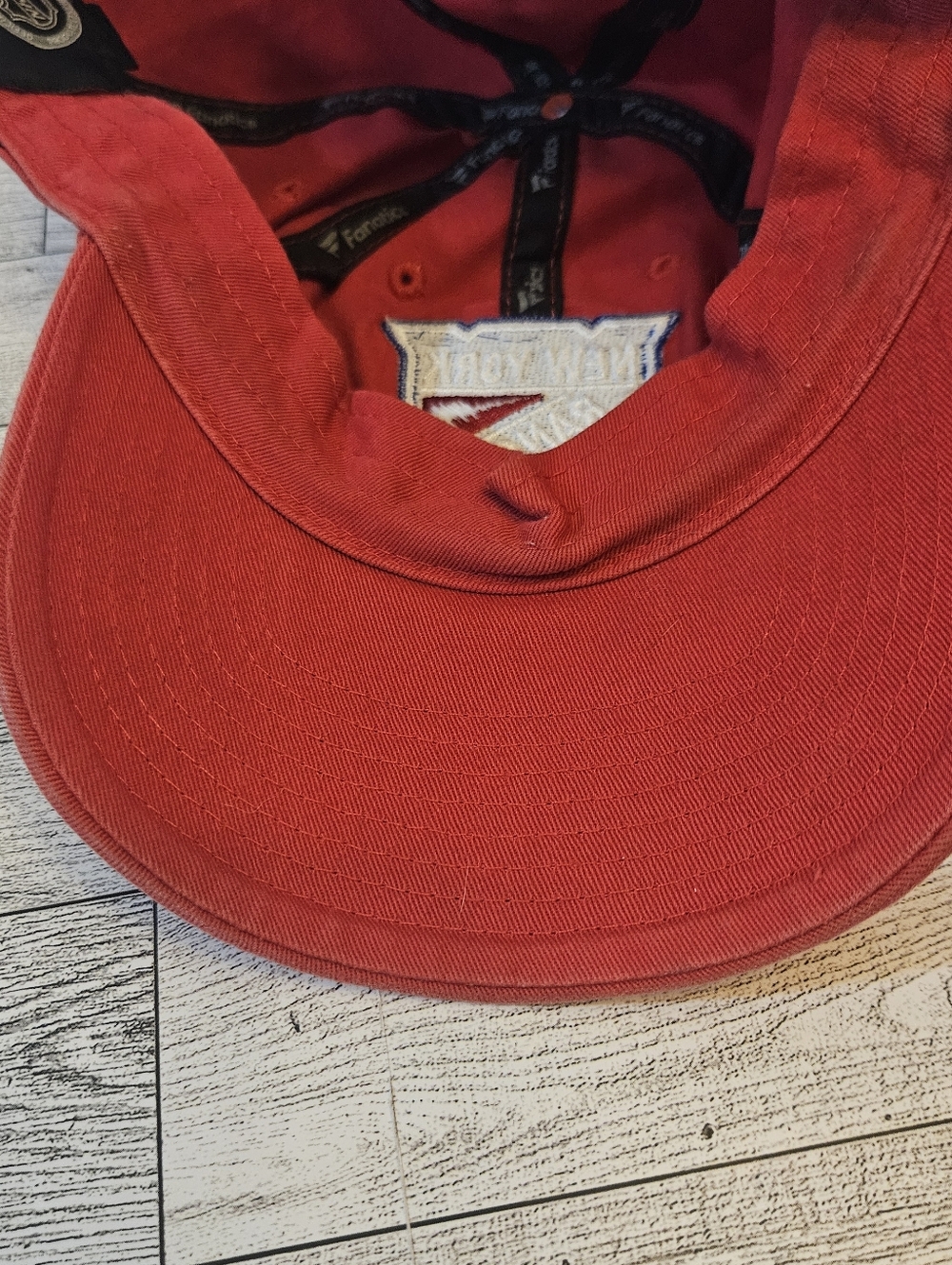 Fanatics NHL New York Rangers Hat Baseball Cap Red Adjustable - Picture 8 of 8